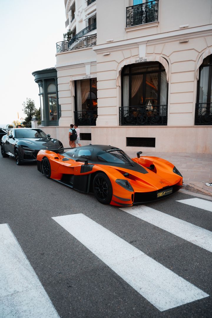 The Adamastor Furia. Parked outside the Hôtel de Paris.